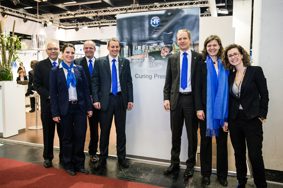 HF Curing Presses-Team at TireTechnology-Expo 2014